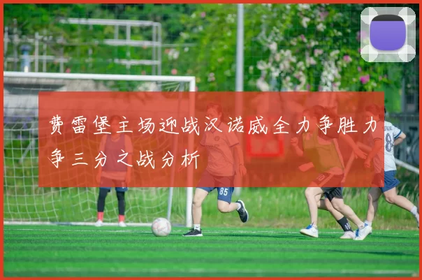 费雷堡主场迎战汉诺威全力争胜力争三分之战分析